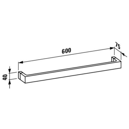 Полка в ванную комнату Laufen Kartell 3.8133.2.090.000.1