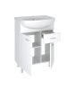 Тумба под раковину Runo Уют 00000000501 60х30 напольная цвет белый