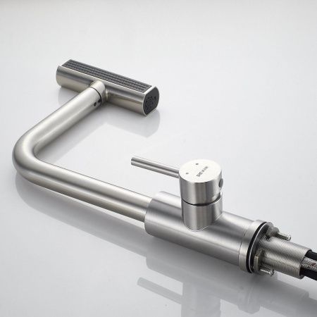 Смеситель для кухни Shevanik S263L на мойку сатин