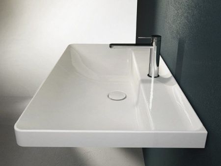 Раковина из сантехнического фаянса Hatria CANALGRANDE Y1EJ01 60х50 подвесная цвет белый