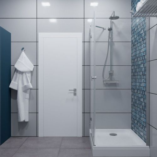 Душевой уголок Тритон Брава Щ0000054194 120х80 стекло прозрачное профиль хром с поддоном - фото 2