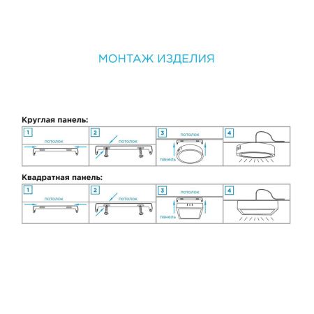 Панель светодиодная накладная Apeyron 13302
