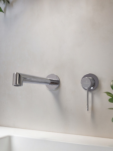 Смеситель для раковины AltroBagno Intento AltroBagnoIntento010502Cr встраиваемый в стену хром - фото 3