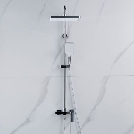 Душевая стойка Shevanik S4436 настенная цвет хром