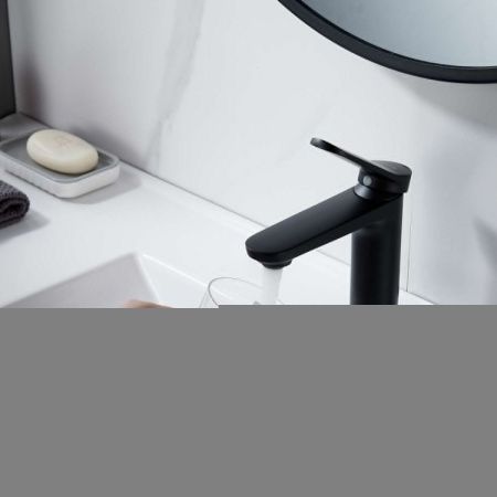 Смеситель Shevanik S43H S4301H на раковину черный