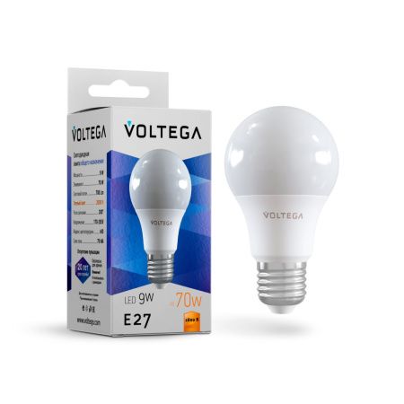 Лампа светодиодная Voltega General purpose bulb 9W (Груша A60 9Вт) 8343