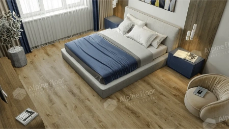 Кварцвиниловая плитка Alpine Floor Liberty Loose Lay ECO 23-3 Дуб Натуральный Отбеленный толщина 0.5 см 43 класс 1227х187