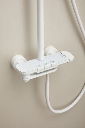 Душевая стойка Belz B713 B25713-8 настенная цвет белый