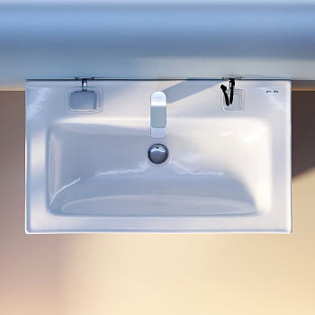 Раковина из сантехнического фарфора Am.Pm X-Joy M85AWCC0802WG64 79х45 встраиваемая цвет белый 1 отверстие под смеситель