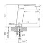 Смеситель Haiba HB191 HB10191 на раковину хром