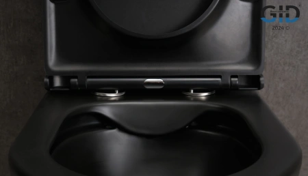 Унитаз напольный с бачком Gid Cortado Tn2189Bm (62248Y) черный с сиденьем микролифт безободковый