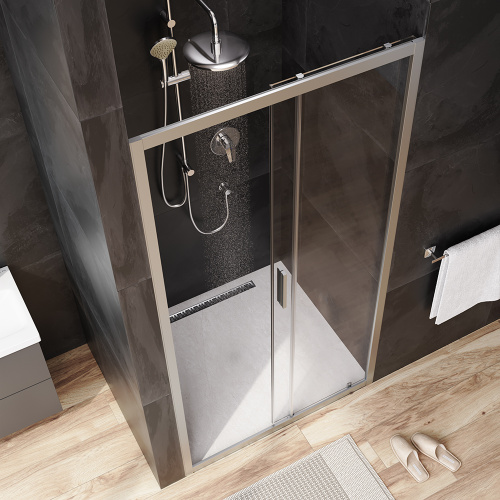 Душевая дверь Am.Pm Gem W90G-100-1-195MT 100х195 стекло прозрачное профиль хром матовый - фото 3