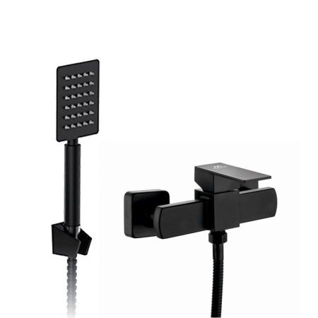 Смеситель для ванны и душа Fashun A52002-7 настенный черный