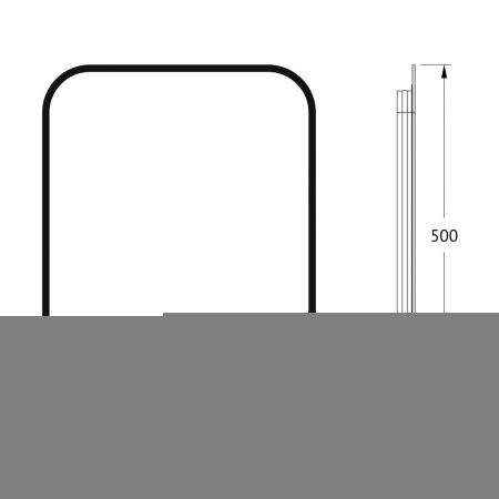 Зеркало с подсветкой Defesto AURA DF 2971 40х50 подвесное