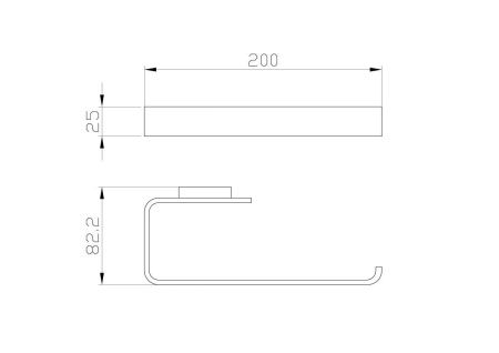 Полотенцедержатель (кольцо) Wonzon & Woghand Lotte WW-8313-BG
