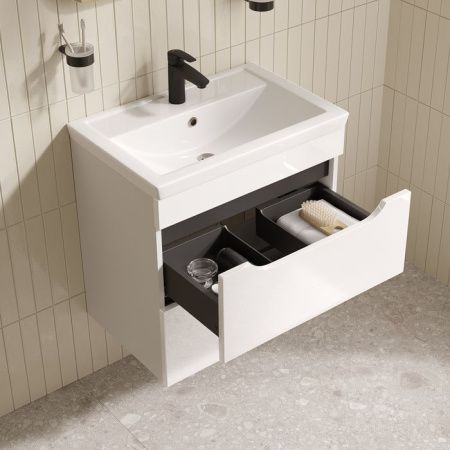 Тумба с раковиной Iddis Ray RAY60W0i95K 60х40 подвесная цвет белый