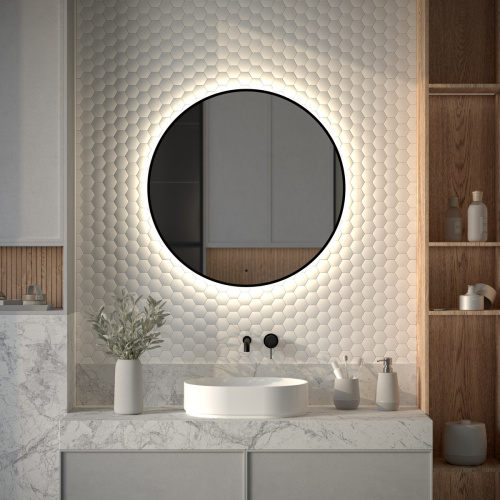 Зеркало с подсветкой Defesto AURA DF 2985R 80х80 - фото 3