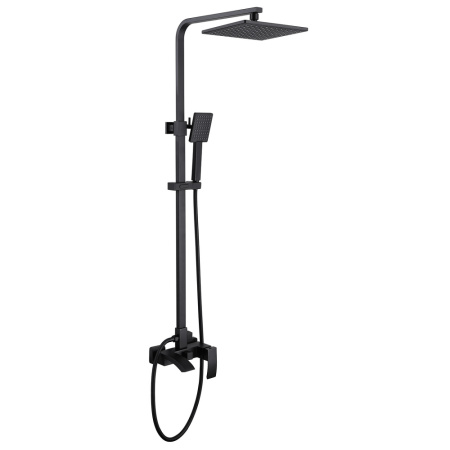 Душевая стойка ABBER AF8616B настенная цвет черный матовый