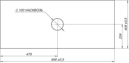 Столешница Allen Brau Priority 1.31011.DG-S 100х40 накладная цвет серый