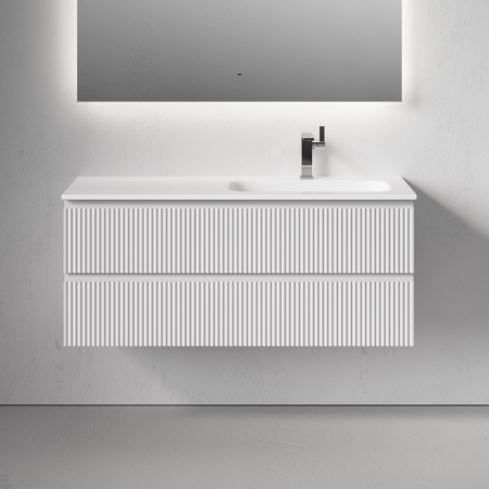 Тумба под раковину Sancos SNOB R SNR120RW 120х40 подвесная цвет белый