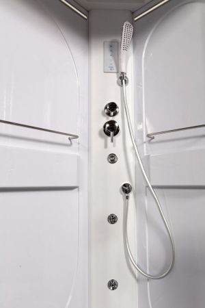 Душевая кабина AvaCan L610LED+GM 100х100 четверть круга с крышей ориентация универсальная