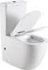 Чаша унитаза напольная Logan 00261949 цвет белый с сиденьем микролифт без бачка безободковая каскадный смыв