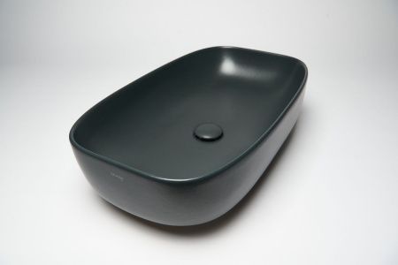 Раковина из сантехнического фарфора Galassia Dream 7300NEMT 70х40 накладная цвет черный