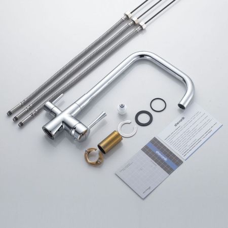 Смеситель для кухни Shevanik S528 на мойку хром