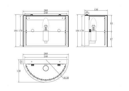 Светильник настенный Maytoni Wonderland MOD313WL-01CH