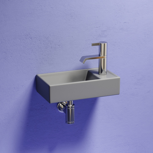 Раковина Ceramica Nova ELEMENT 42 см CN6051LMH подвесная цвет антрацит матовый - фото 2