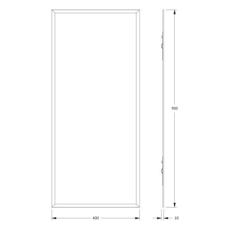 Зеркало Evoform Comfort BY 0923 40х90 подвесное