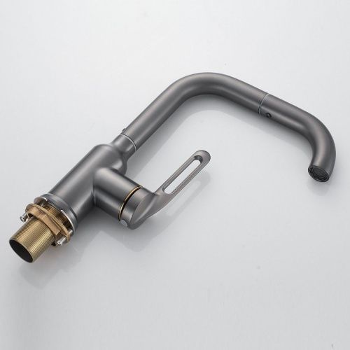 Смеситель Raffine F201T на раковину оружейная сталь - фото 4