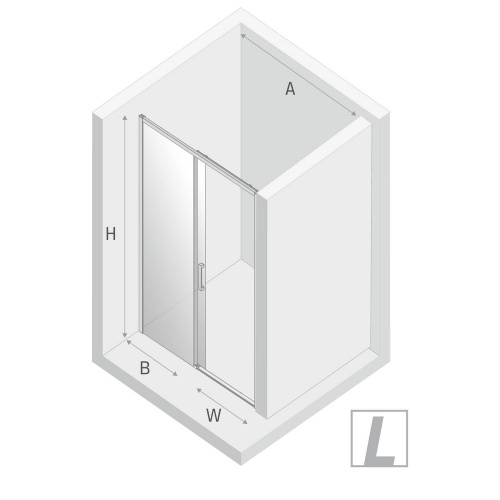 Душевая дверь New Trendy PRIME D-0310A 160х200 стекло прозрачное профиль хром глянцевый - фото 3