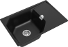 Кухонная мойка Rivelato LOCUS LS-75 nero 75х50 цвет черный