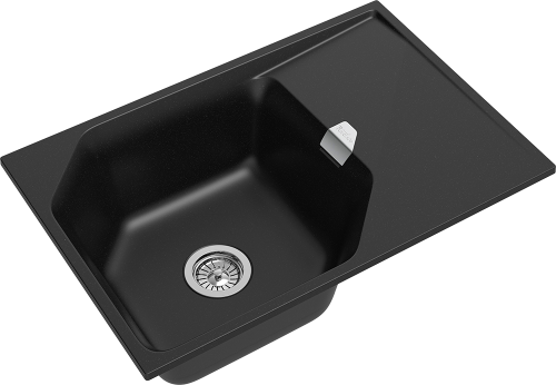 Кухонная мойка Rivelato LOCUS LS-75 nero 75х50 цвет черный - фото 3