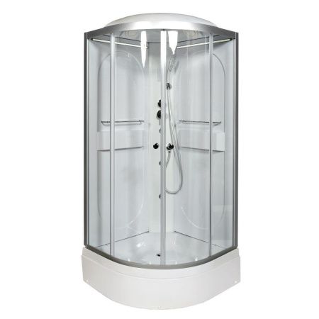 Душевая кабина AvaCan L510LED+GM 100х100 четверть круга с крышей ориентация универсальная