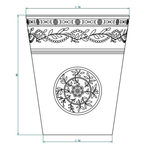 Стакан THG Marquise platinum decor A7G-A02-4608 - фото 3