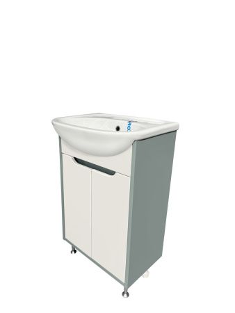 Тумба под раковину Runo Эконова 00-00004657 60х30 напольная цвет белый