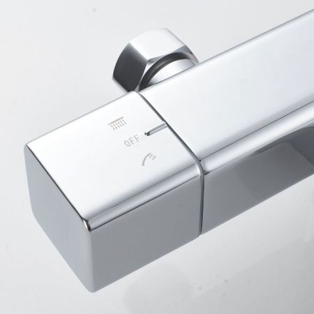 Душевая стойка Shevanik S3096 настенная цвет хром с термостатом
