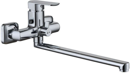 Смеситель для ванны с душем Aquanet Cinetic AF120-21C настенный хром без термостата