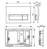 Клавиша смыва механическая Roca In-Wall 78901170B1 цвет хром