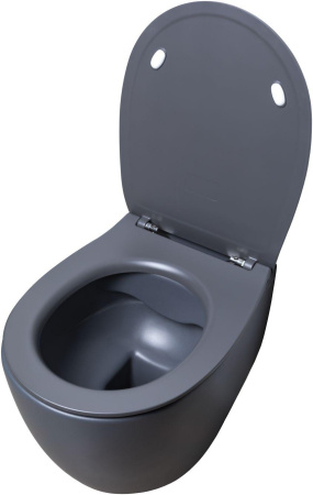 Чаша унитаза подвесная Allen Brau Fantasy 4.11004.AN цвет черный без сиденья безободковая каскадный смыв