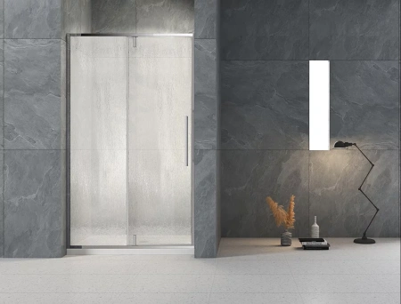 Душевая дверь Veconi Vianno VN34R-100-06-C7 100х195 стекло рифленое профиль хром глянцевый