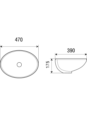 Раковина из сантехнического фаянса WeltWasser WW SK 10000003898 50х40 подвесная цвет белый без отверстий под смеситель