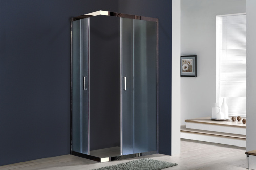 Душевой уголок Royal Bath HPD RB8011HPD-C-CH 110х80 стекло рифленое профиль хром глянцевый