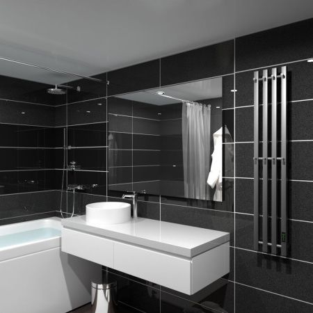 Полотенцесушитель Маргроид Inaro профильный Inaro-12018-1081-7024 21х120 электрический графитовый серый