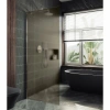 Душевая перегородка Maybah Glass MGD-1354-2ш 100х195 стекло тонированное профиль бронза