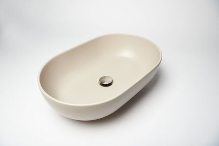 Раковина из сантехнического фарфора Galassia Dream 7308SA 60х40 накладная цвет бежевый