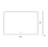 Зеркало с подсветкой и антизапотеванием BelBagno Marino SPC-MAR-1200-800-LED-TCH-WARM 120х80 подвесное