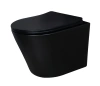 Унитаз подвесной Gid Cortado 62205Y черный с сиденьем микролифт безободковый смыв торнадо